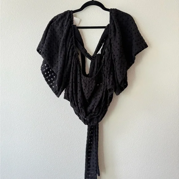 Zelie for She Black Textured Two Piece Set - Picture 3 of 5